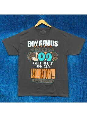 Dexter’s Laboratory Boy Genius Cartoon T-Shirt Size Large